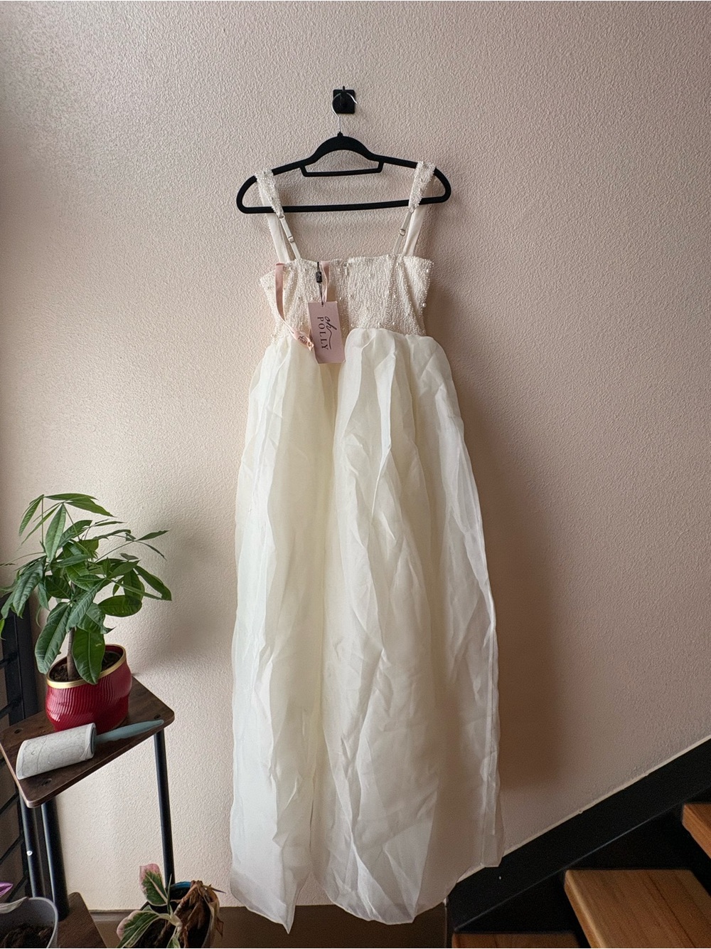 Oh Polly Ivory Embellished long dress - Picture 10 of 11